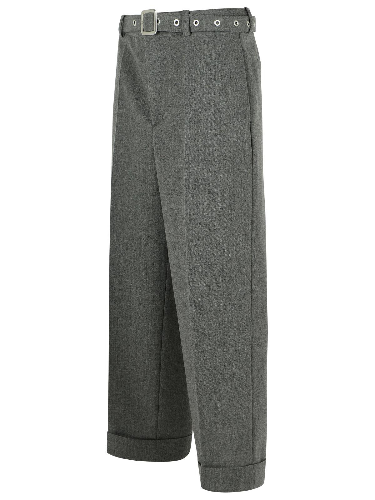 Jil Sander Grey Wool Trousers Men - 2