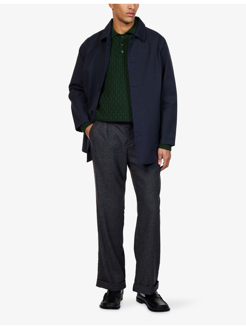 PERCIVAL Arch Basket-Weave Knitted Jumper outlook