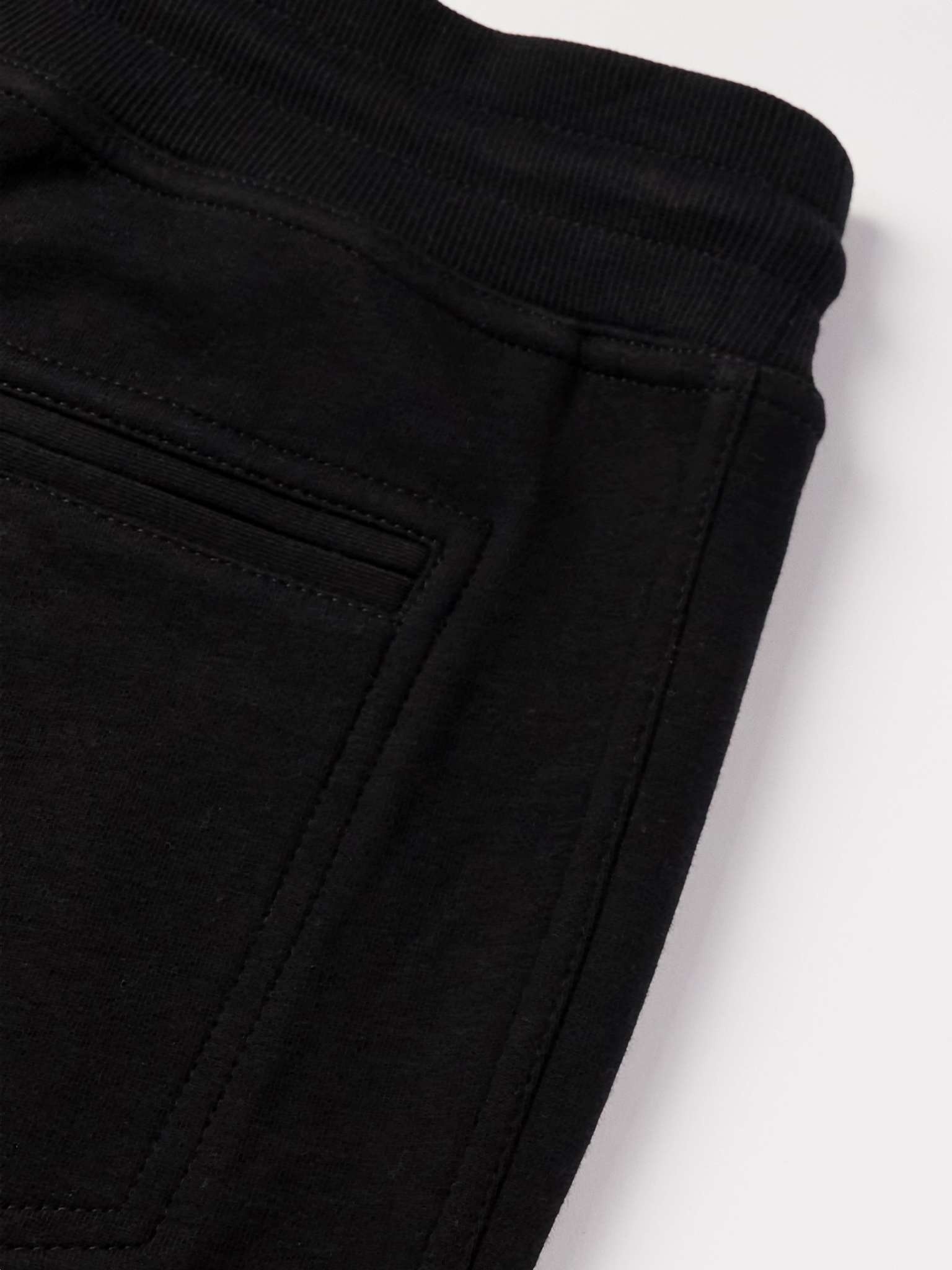 Straight-Leg Cotton-Blend Jersey Sweatpants - 5