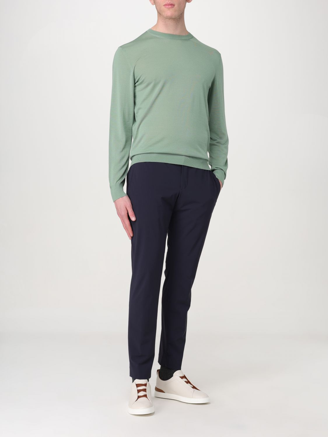 Zegna Sweater Men Green - 2