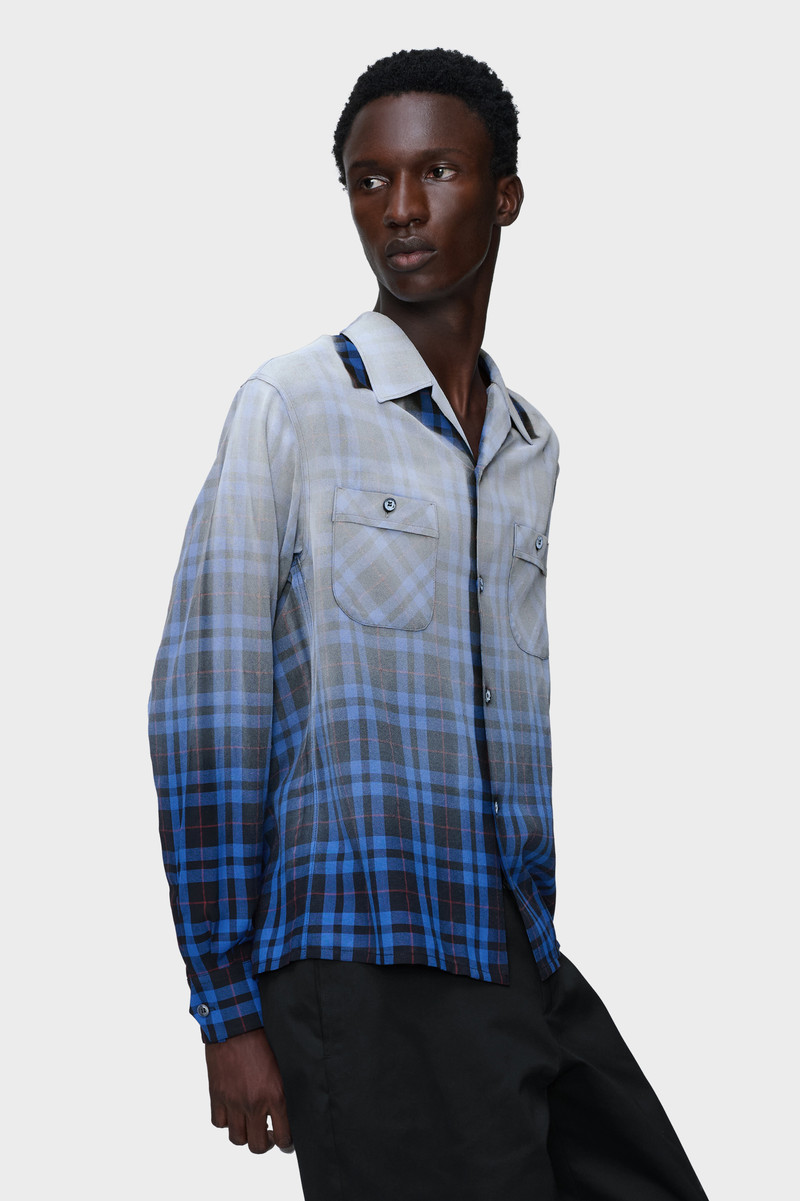 Gradient check shirt 3