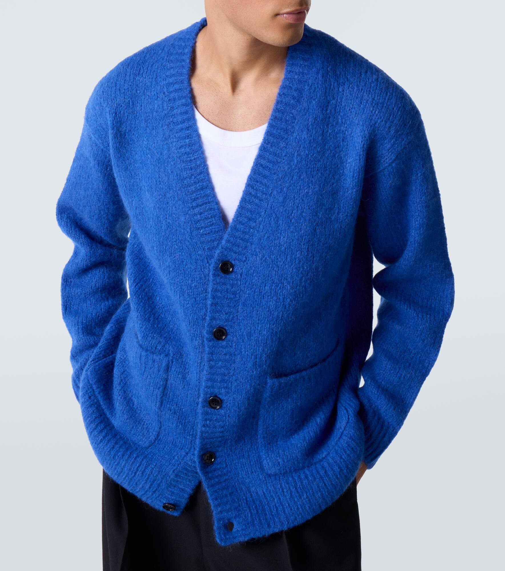 Alpaca and wool-blend cardigan - 5