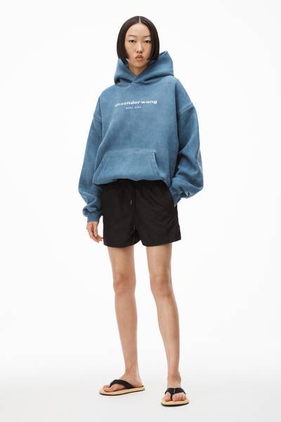 Alexander Wang TRACK SHORT IN LOGO JACQUARD NYLON outlook