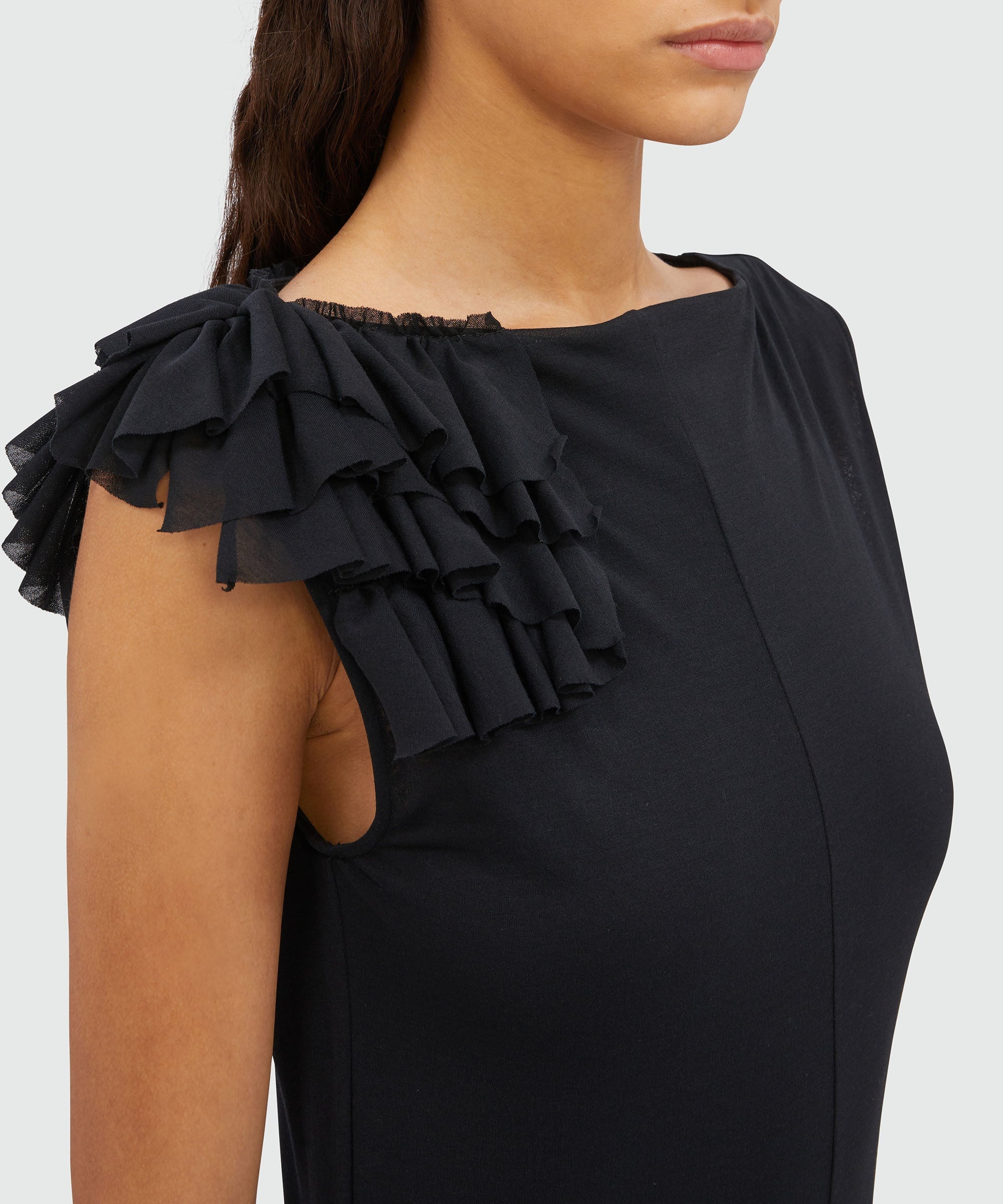 Long black dress - 5
