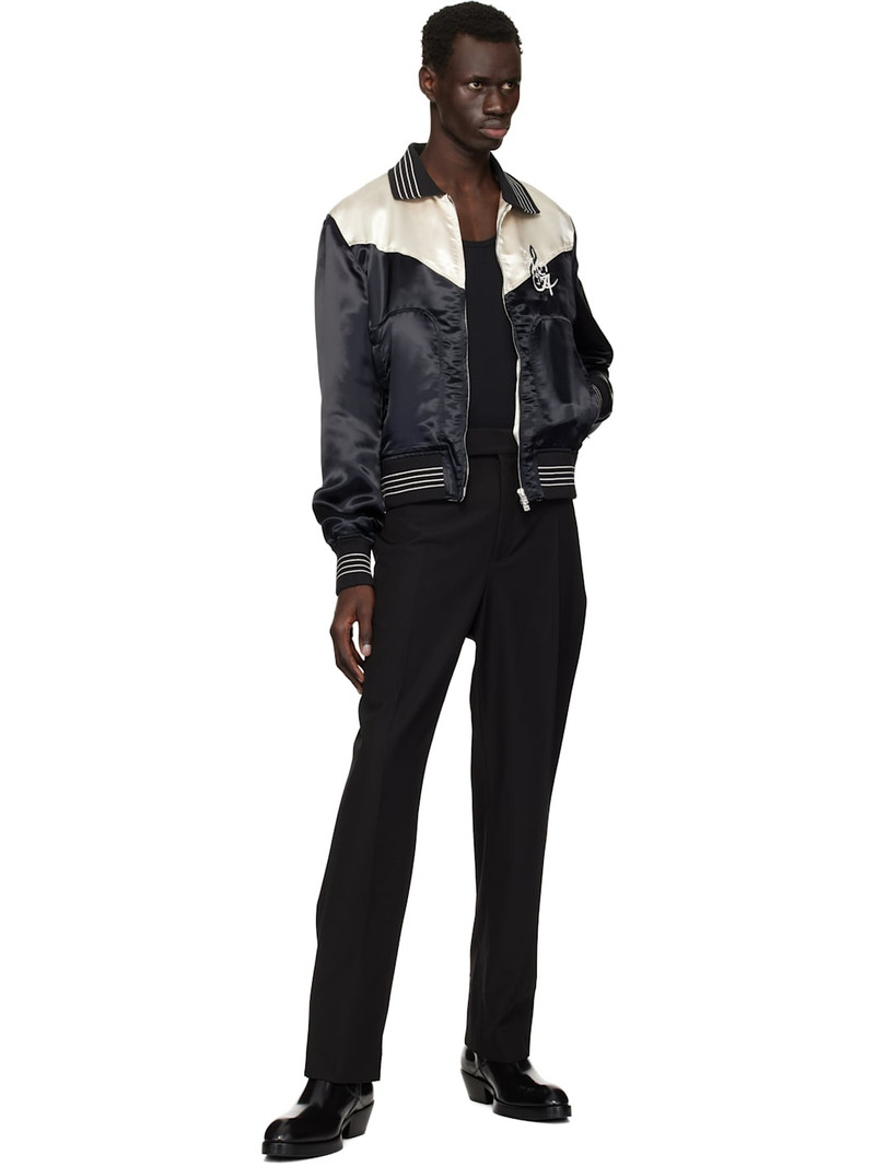 AMIRI Black & White 'MA' Music Note Jacket outlook