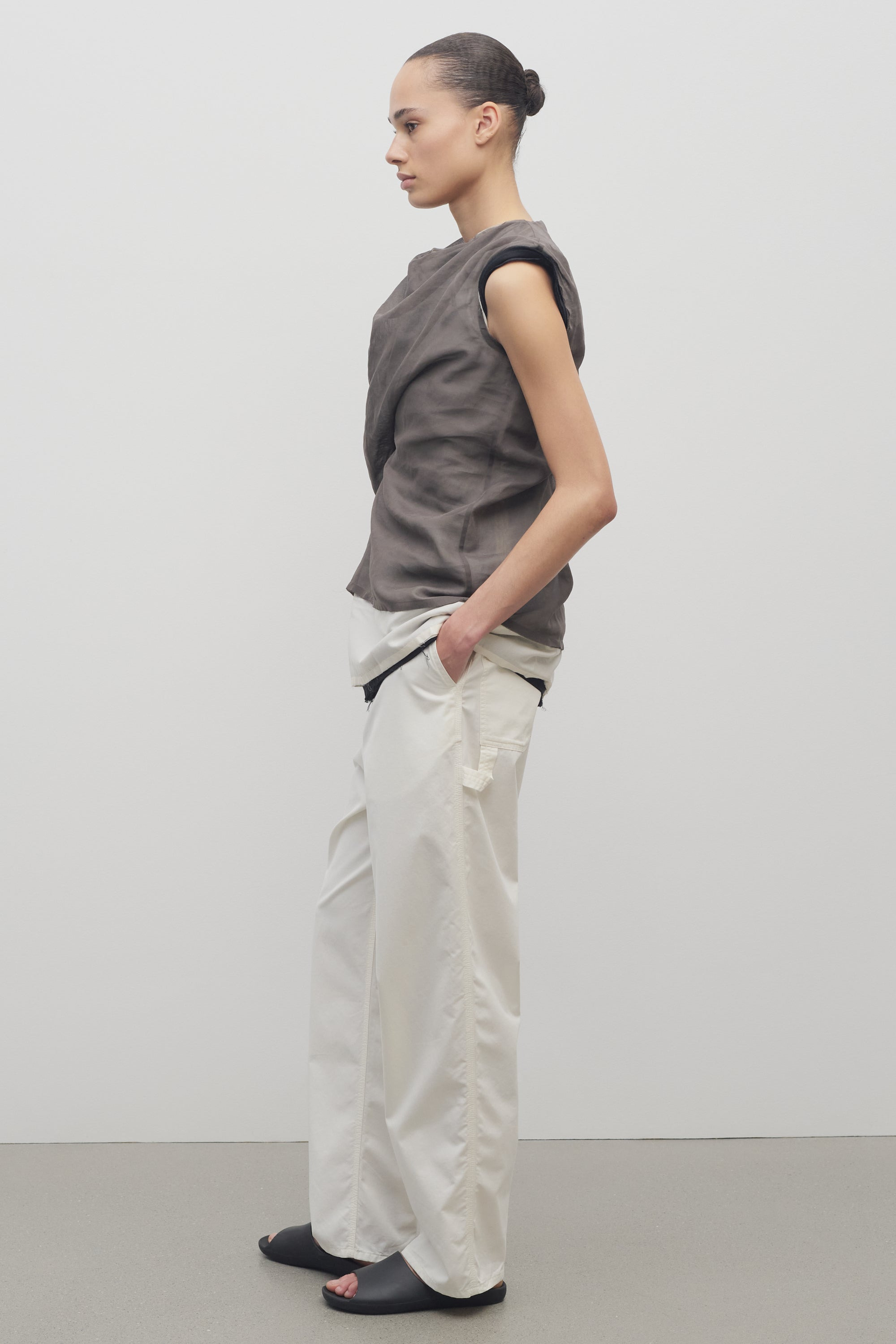 Sharka Pant in Cotton and Cashmere - 4