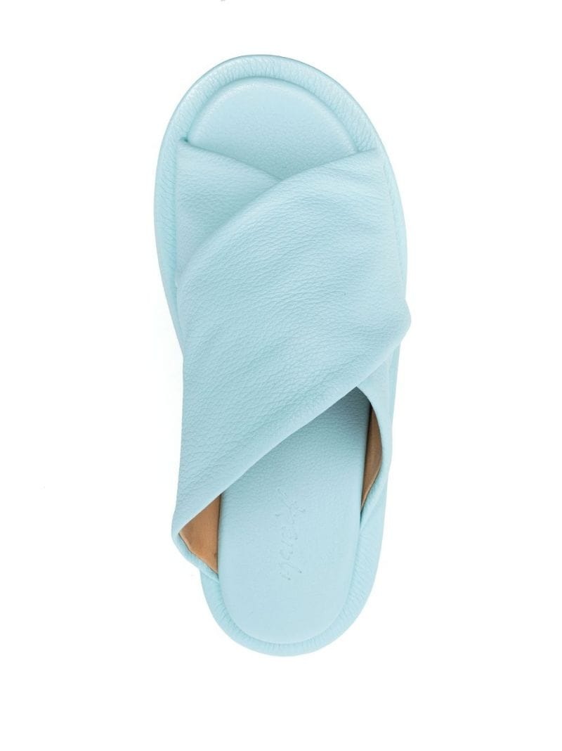 crossed-strap platform sandals - 4