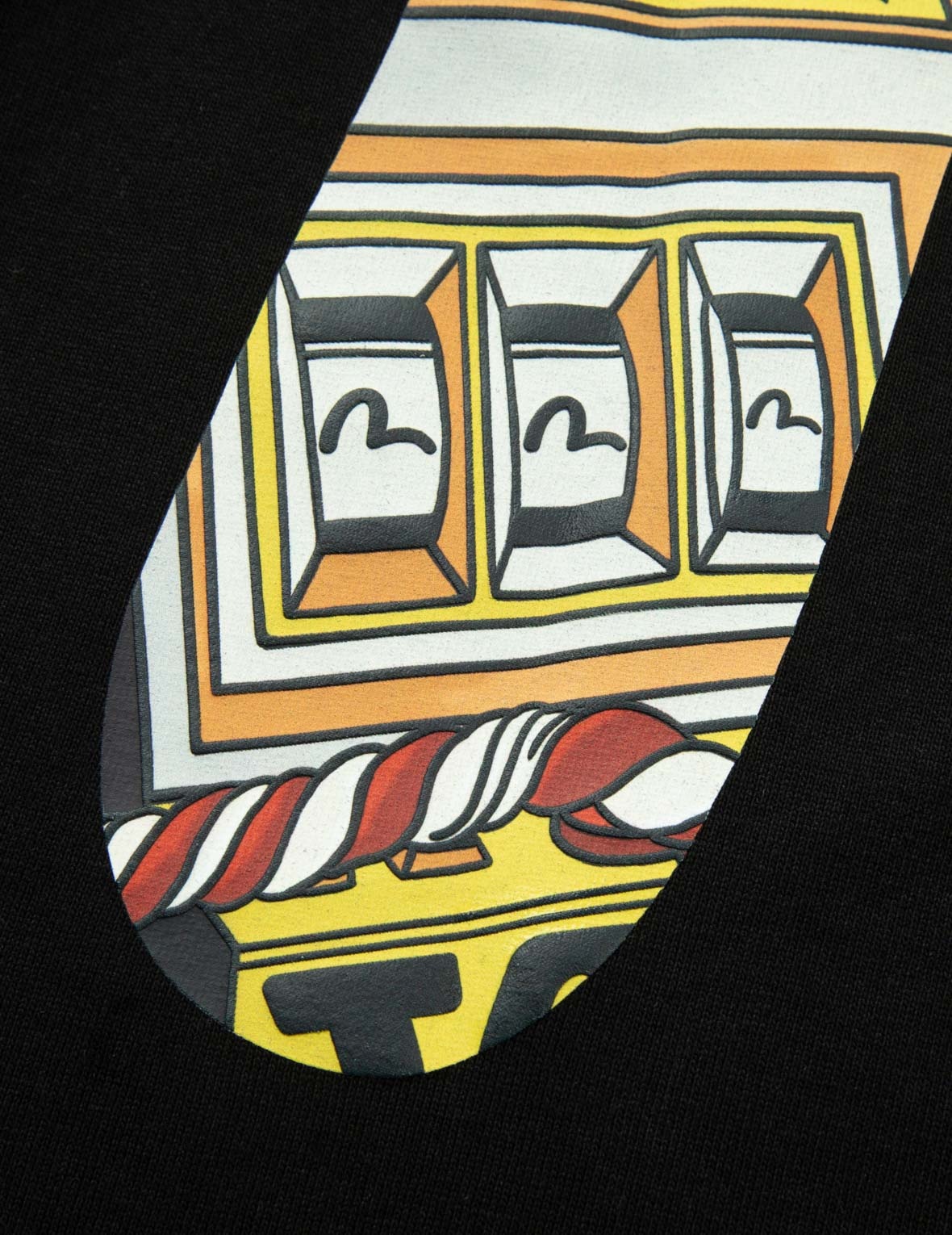 LUCKY SLOT MACHINE DAICOCK PRINT RELAX FIT T-SHIRT - 12
