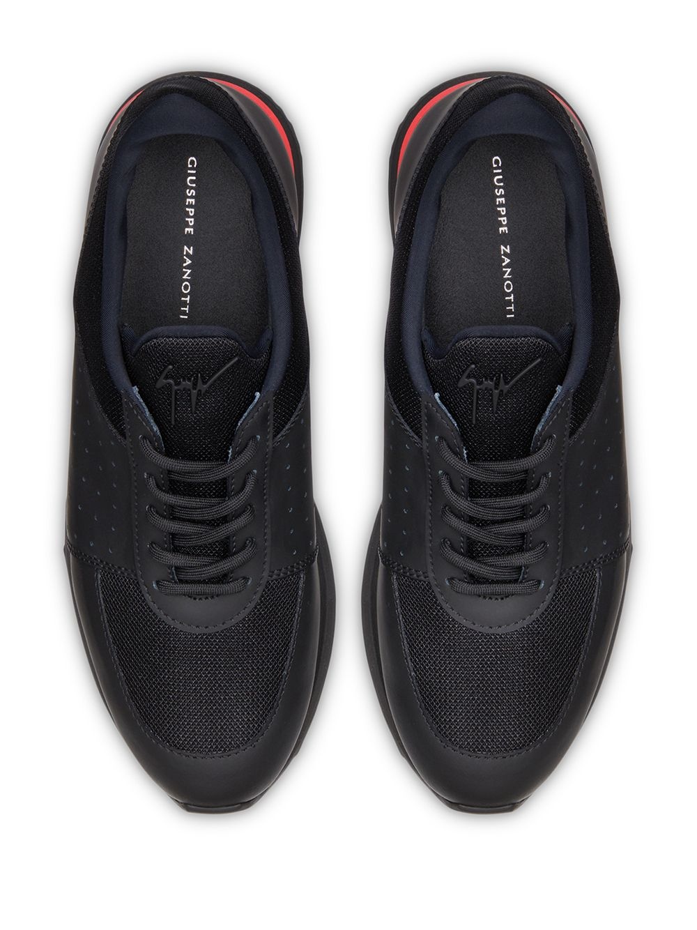 contrast sole detail sneakers  - 4