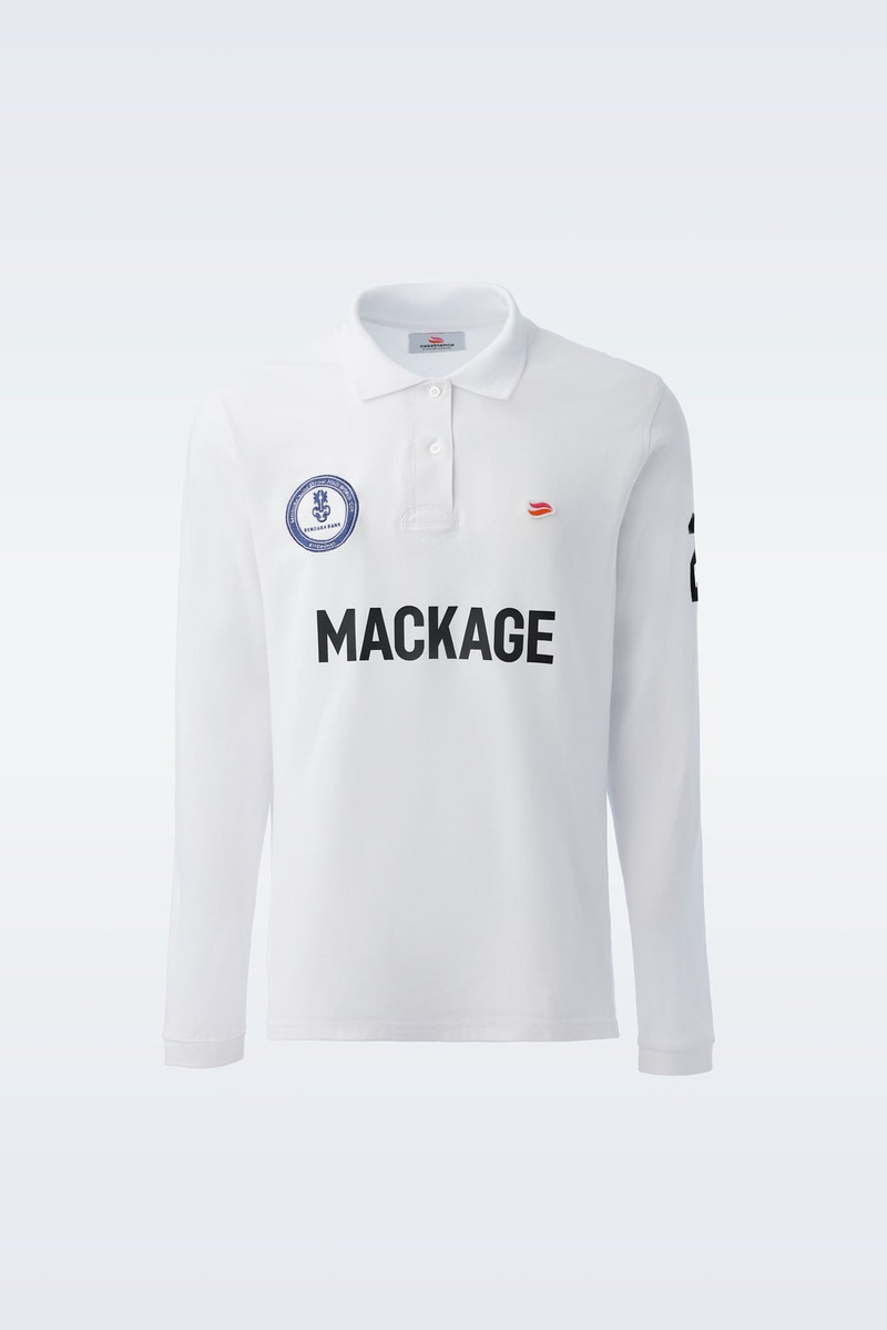 BRETT Long-sleeve pique polo 1