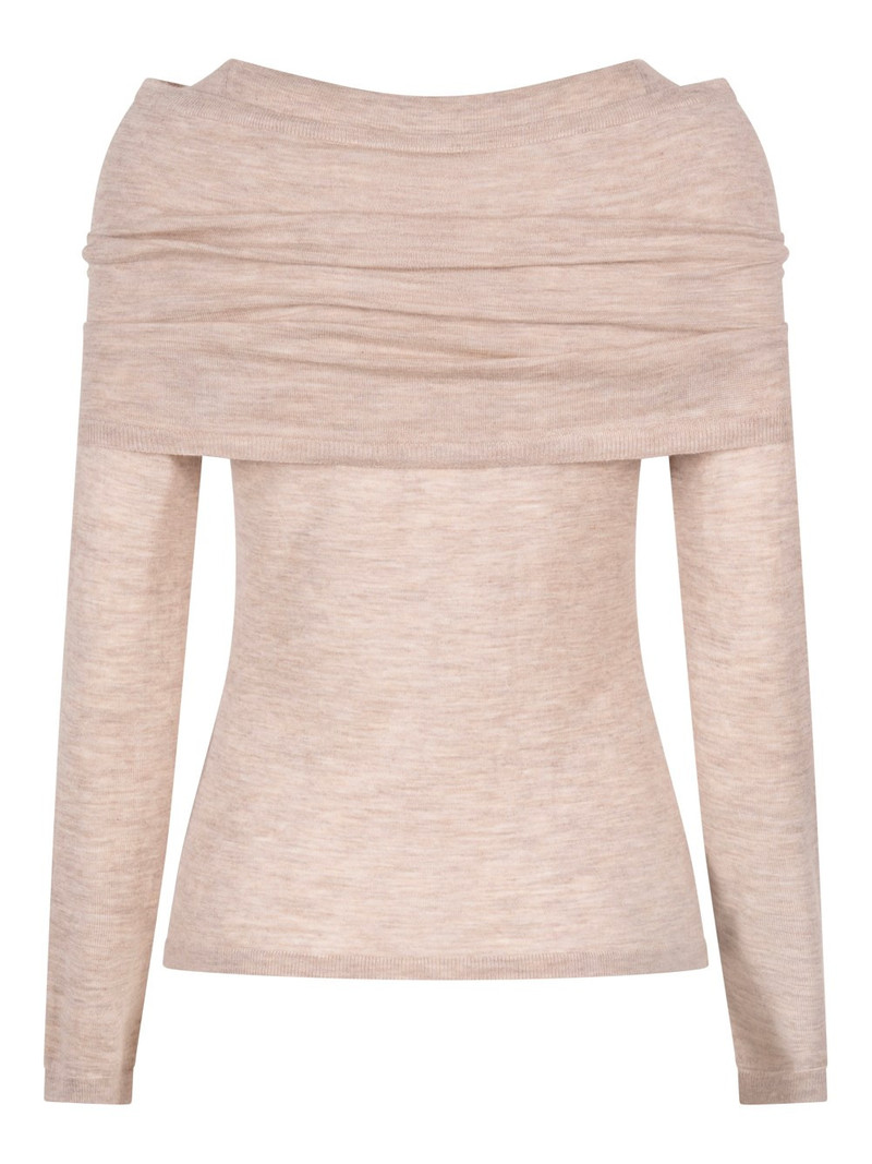 Max Mara LIGHTWEIGHT CASHMERE SWEATER WITH REMOVABLE WRAP DETAIL outlook