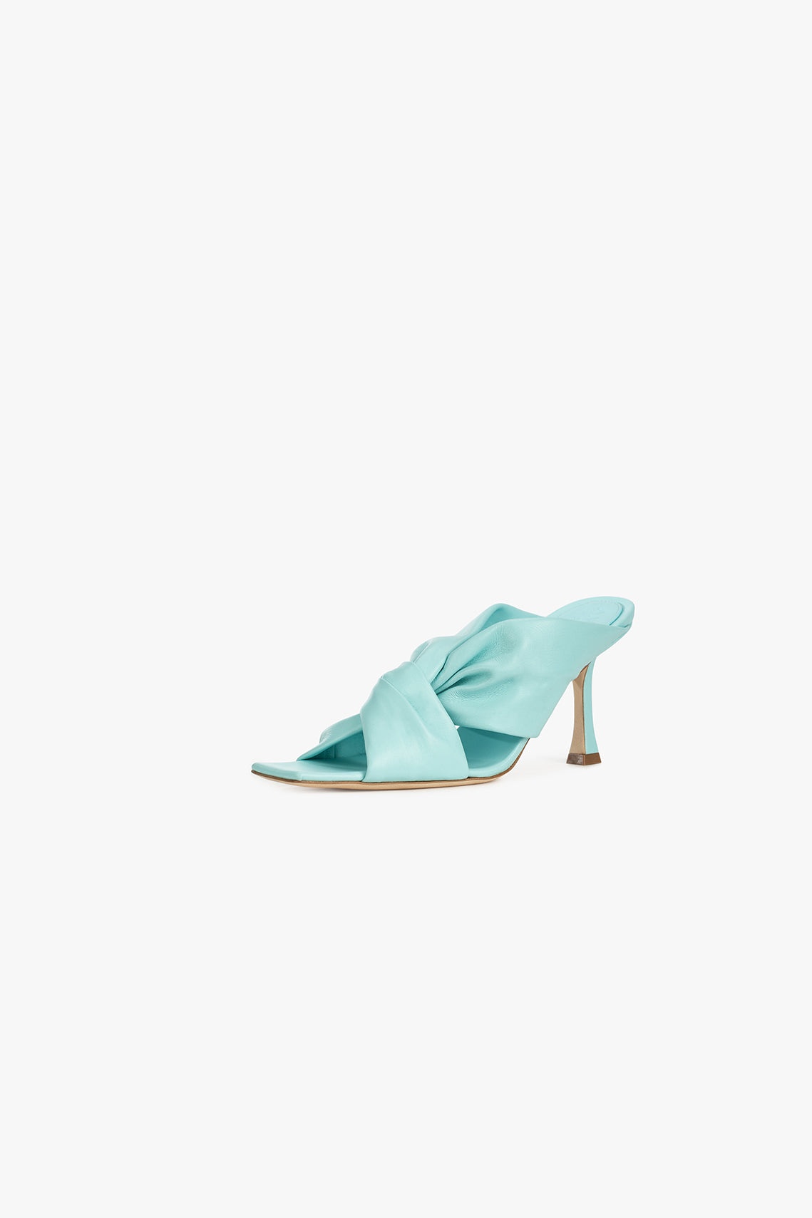 GEORGINA TWISTED MULE TURQUOISE - 2