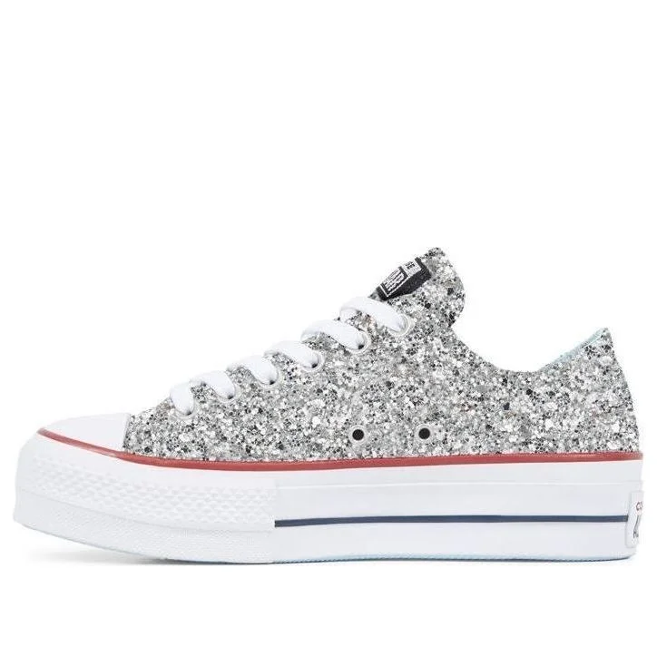 (WMNS) Converse Chiara Ferragni x Chuck Taylor All Star Lift Ox 'Silver Red' 563833C - 1