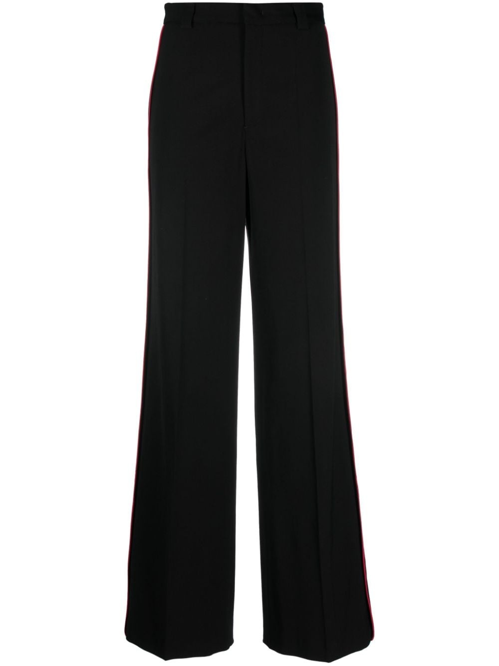 stripe-detailing tailored-cut trousers - 1
