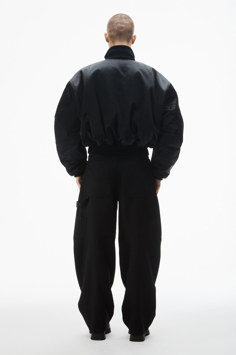 unisex bomber jacket in sateen 4