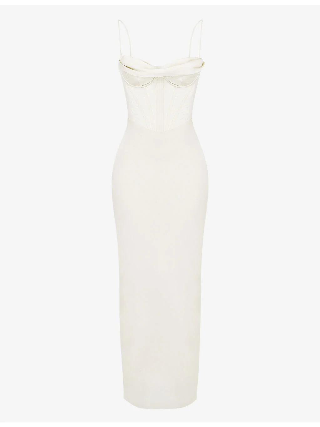 Charmaine corset satin maxi dress - 1