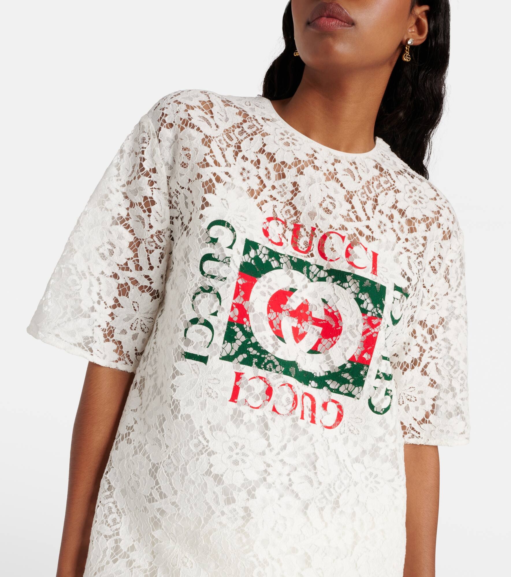 Interlocking G lace top - 4