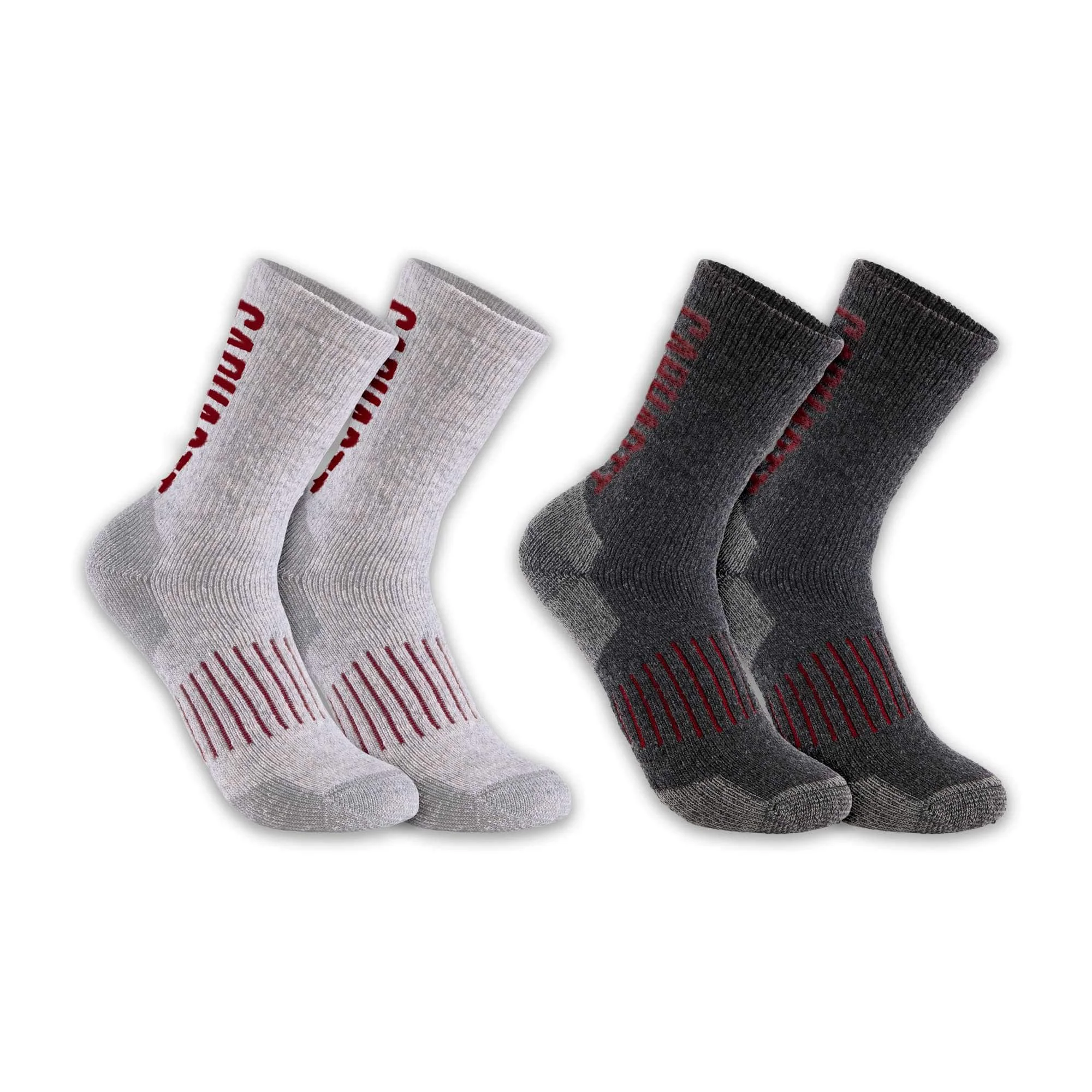 Midweight Synthetic-Wool Blend Logo Crew Sock 2-Pack - 1