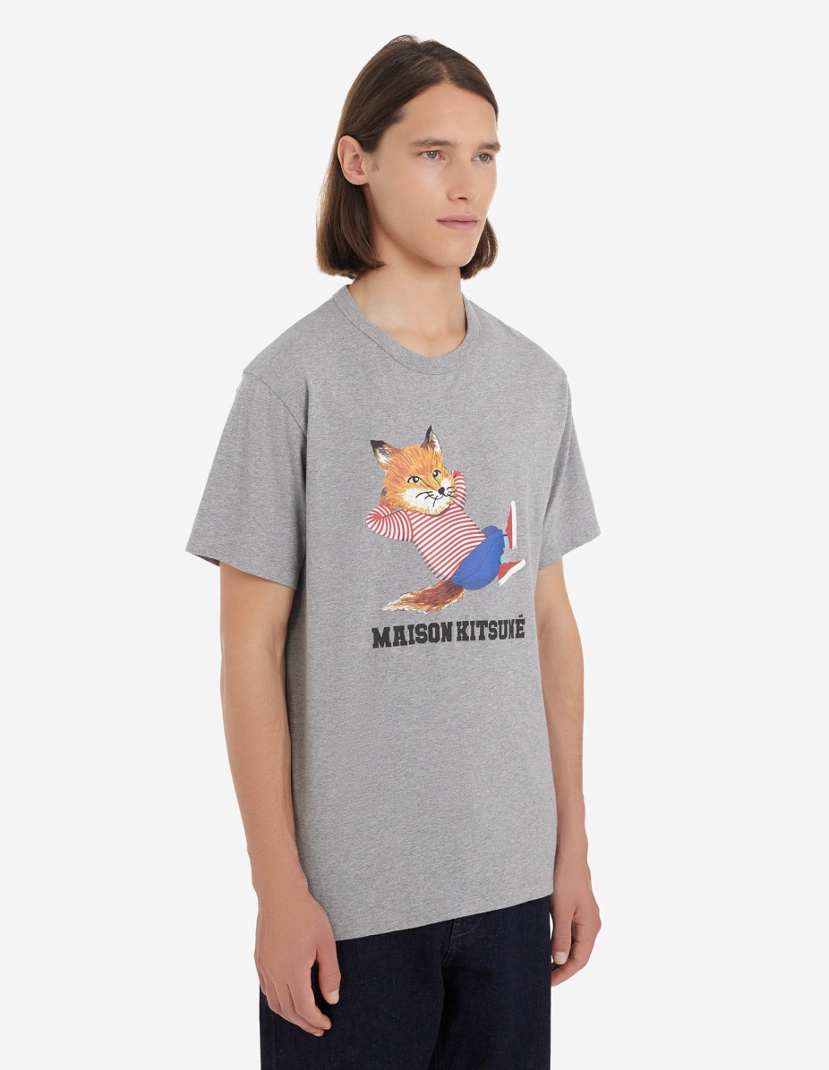 FRENCHIE DRESSED FOX PRINT CLASSIC TEE-SHIRT - 4