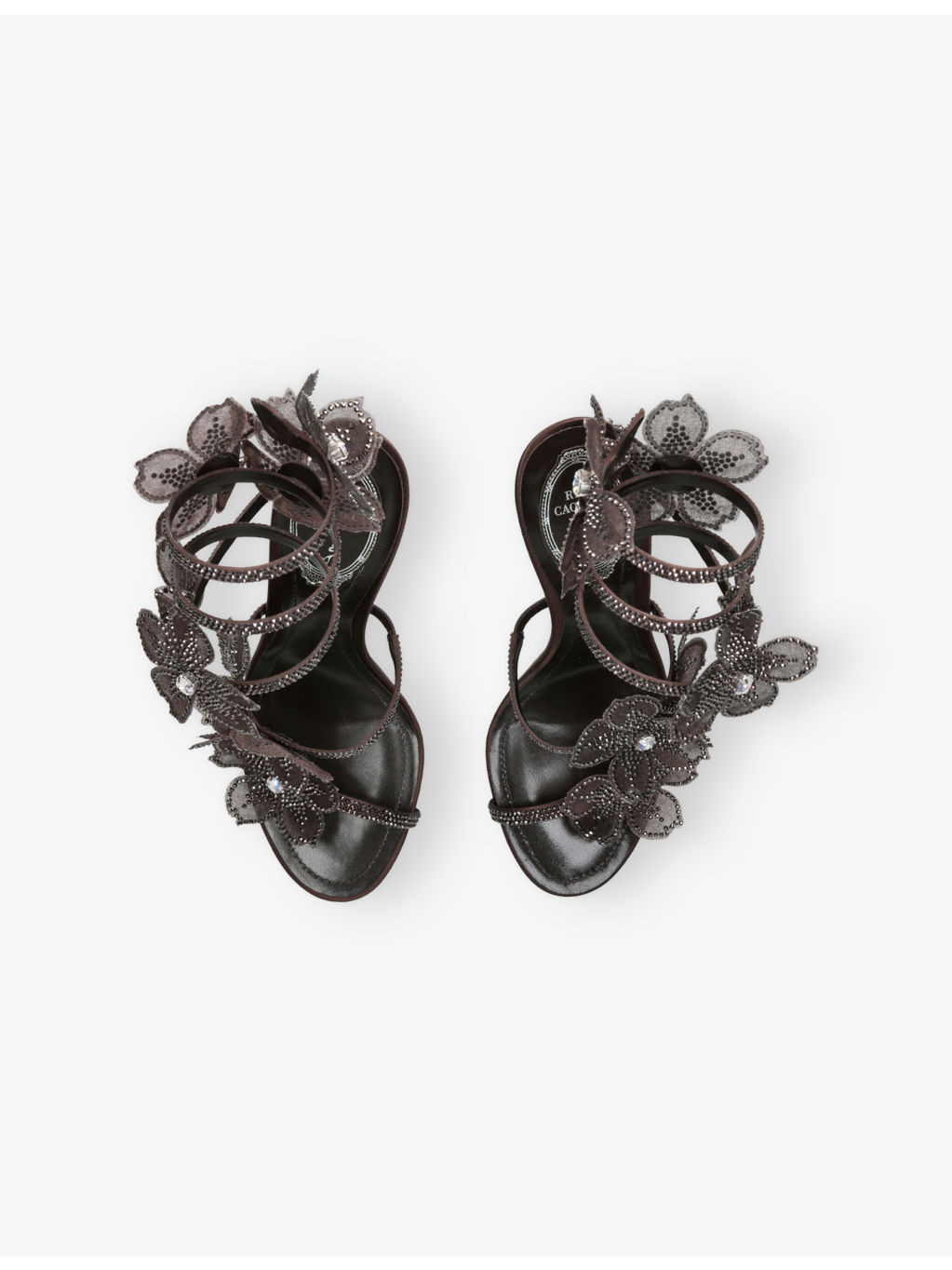 Floral Cleo 105 Satin Heeled Sandals - 2