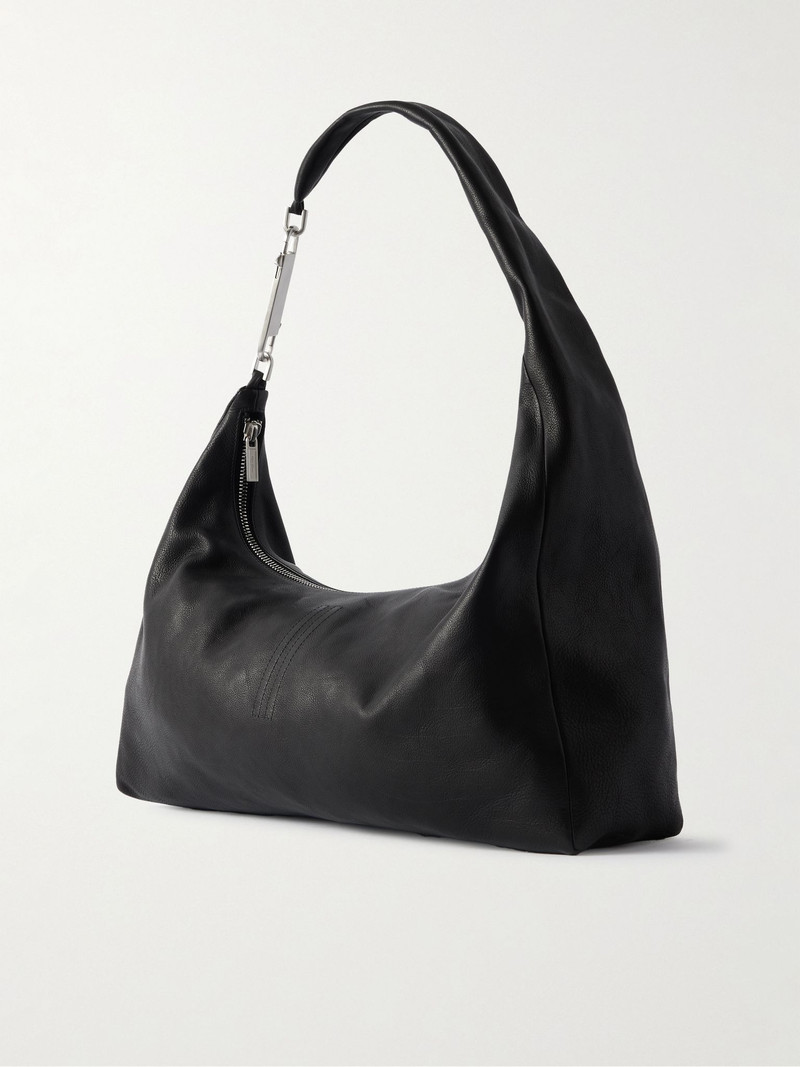 Gemini Small Full-Grain Leather Tote Bag Black 3