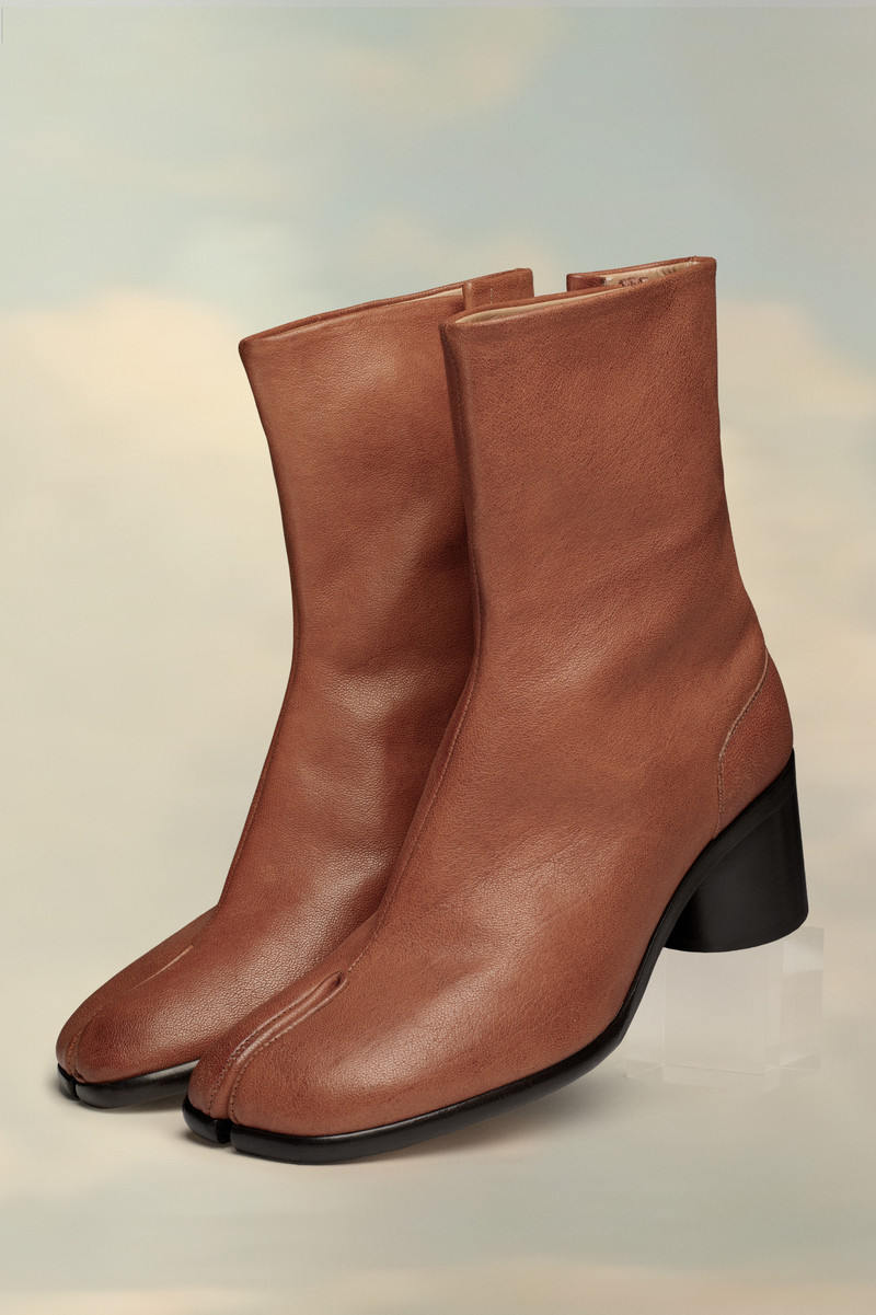 Maison Margiela Tabi Leather Ankle Boots outlook