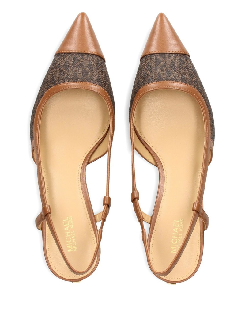 Alora monogram pointed pumps 4