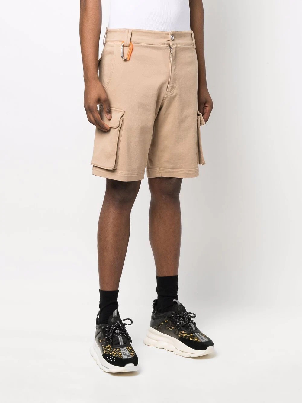 cotton-blend cargo shorts - 3