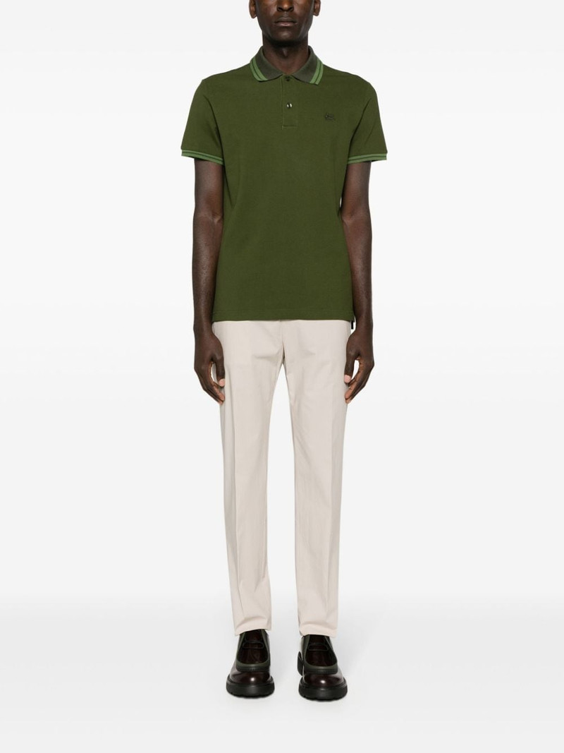 Etro press-crease cotton trousers outlook
