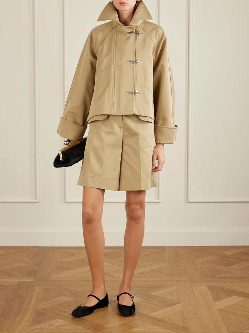 PATOU Embroidered Cotton-twill Shorts outlook