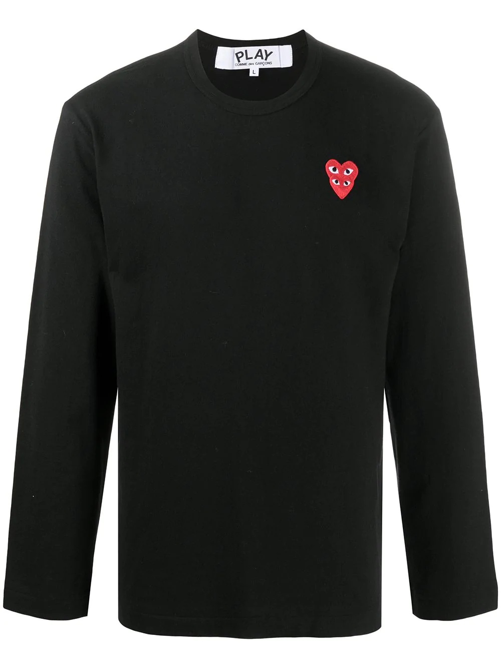 embroidered Two Heart T-shirt - 1