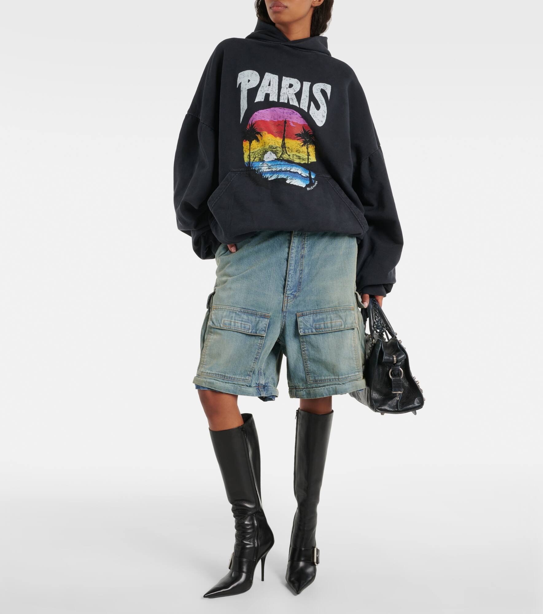 Mid-rise cargo jeans - 7