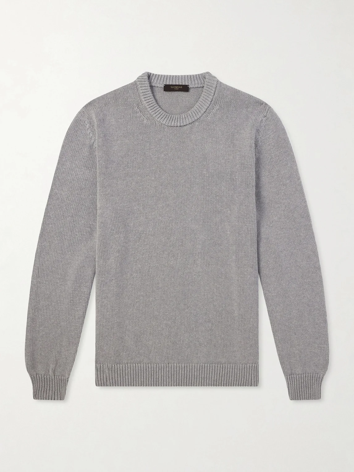 Slim-Fit Cotton Sweater - 1