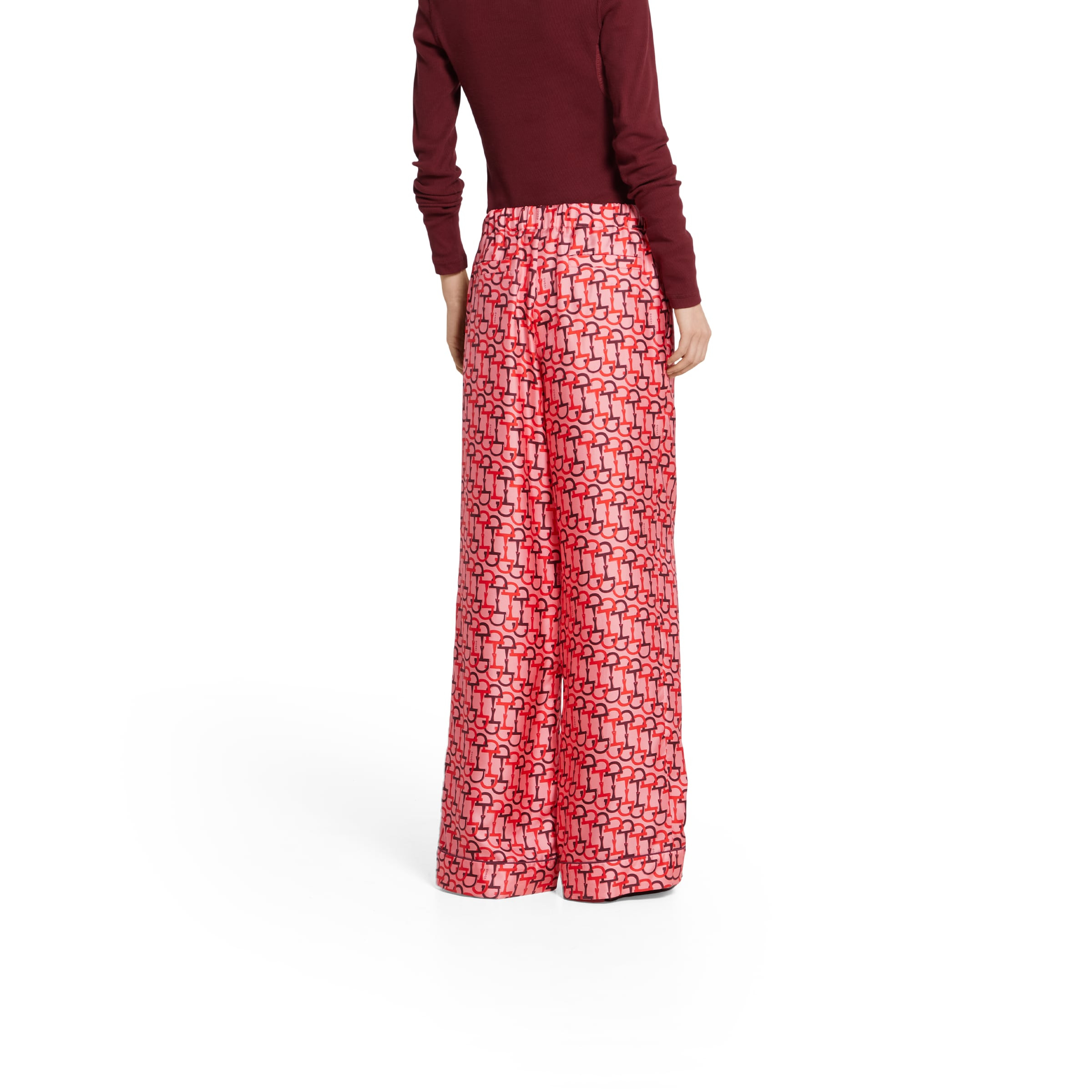 Printed silk pants - 4