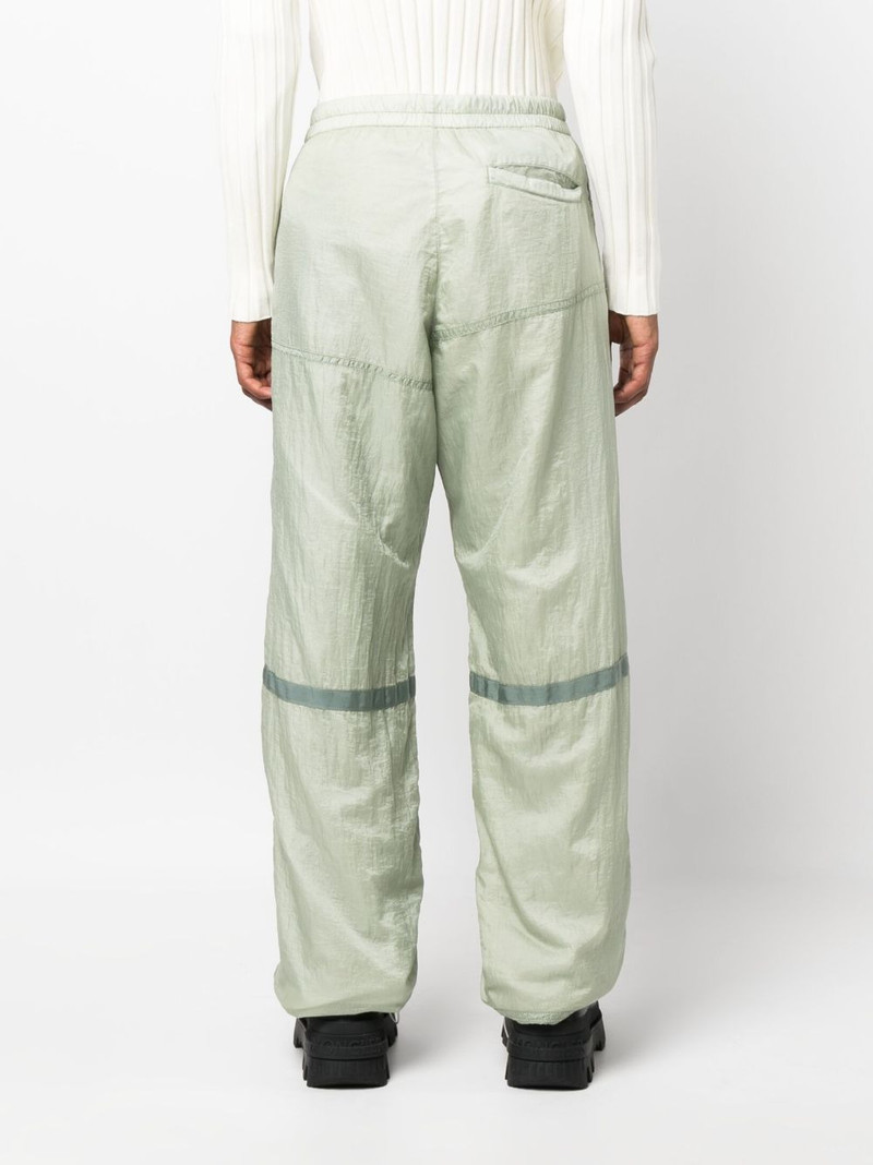 elasticated-waistband wide-leg trousers 4