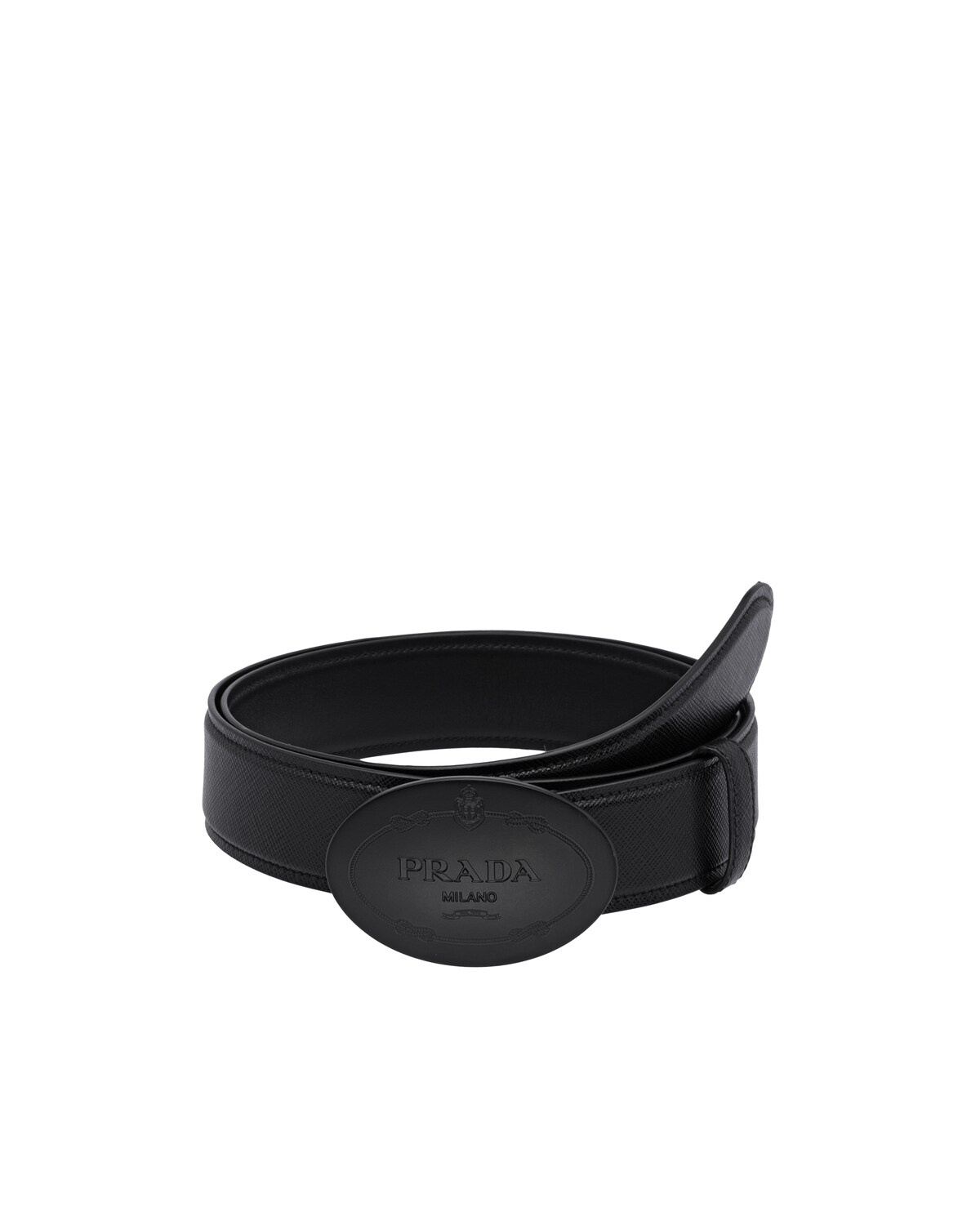 Saffiano leather belt - 1