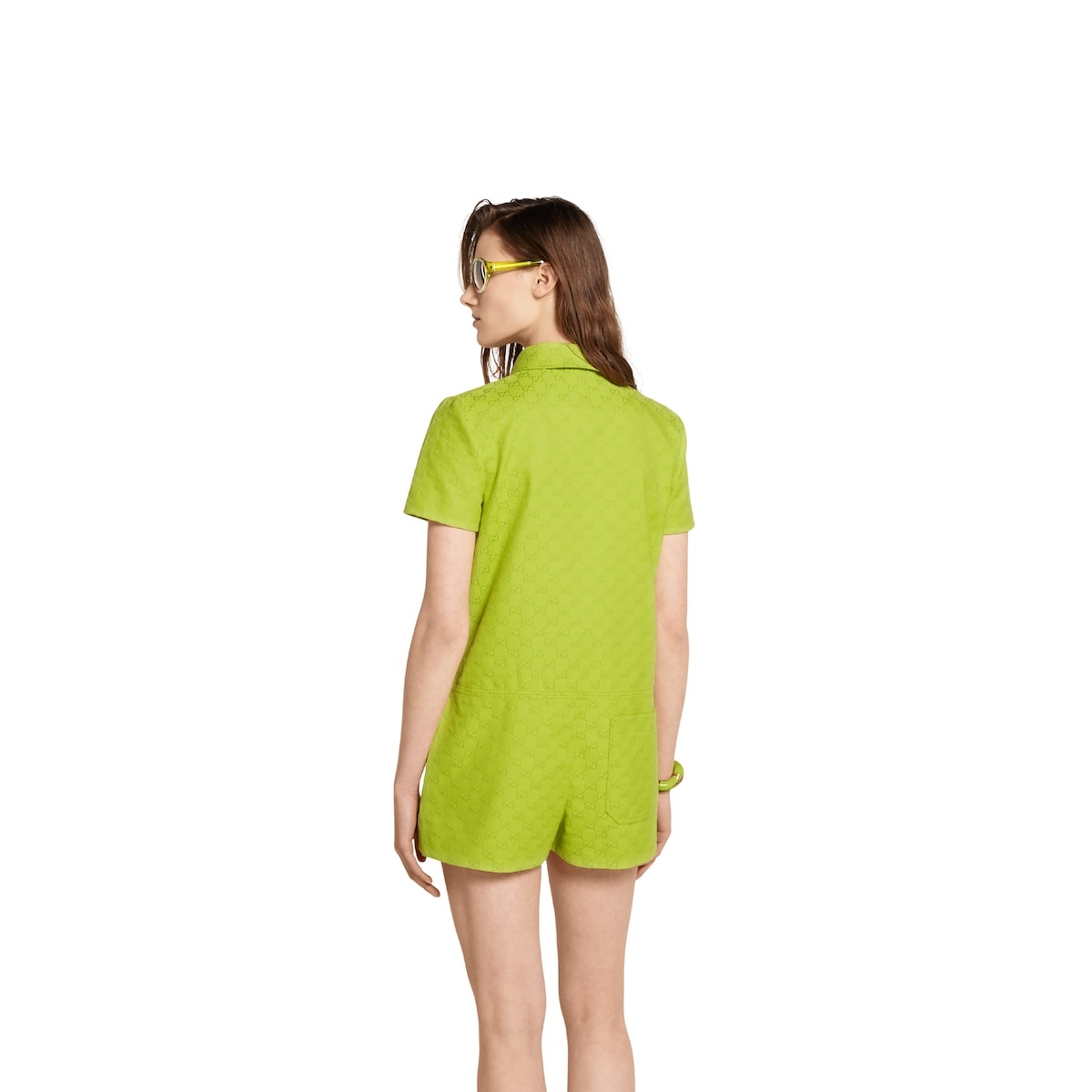 GG canvas jumpsuit with Horsebit - 4