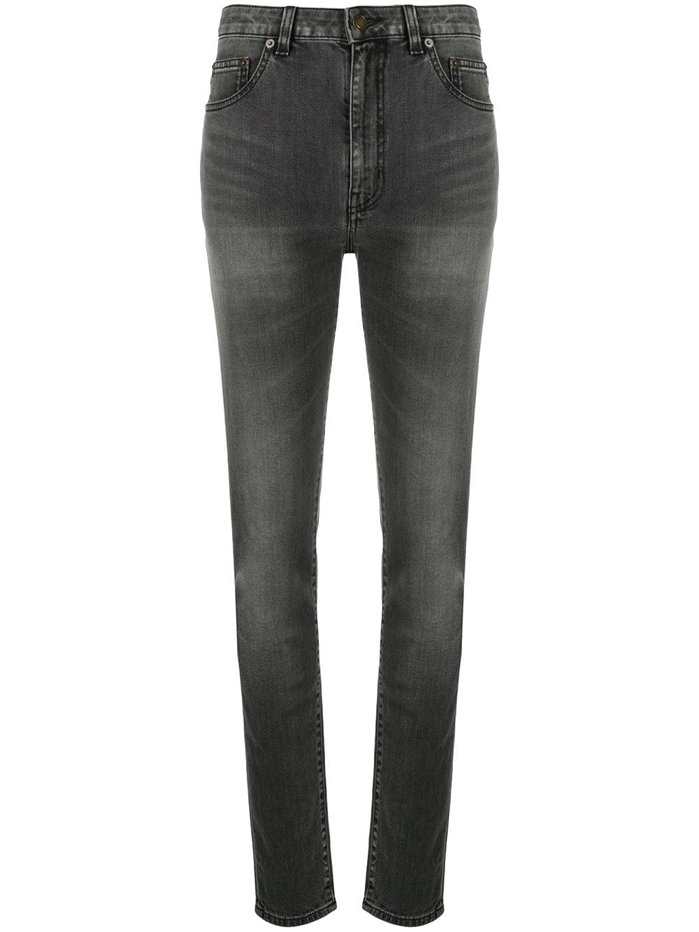 whiskered skinny jeans - 1