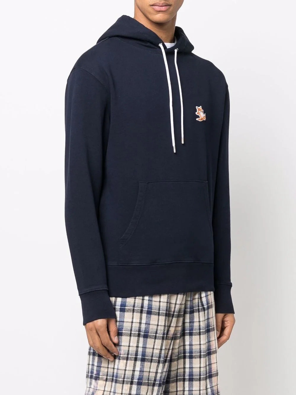 MAISON KITSUNE Men Chillax Fox Patch Classic Hoodie - 1