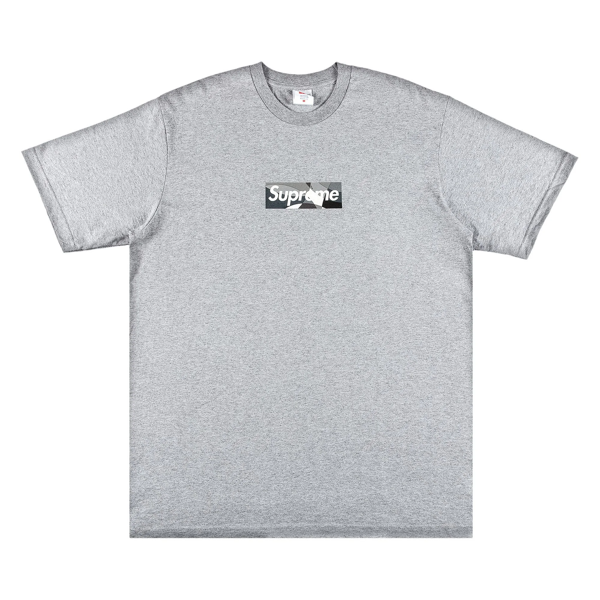Supreme x Emilio Pucci Box Logo Tee 'Heather Grey/Black' - 1