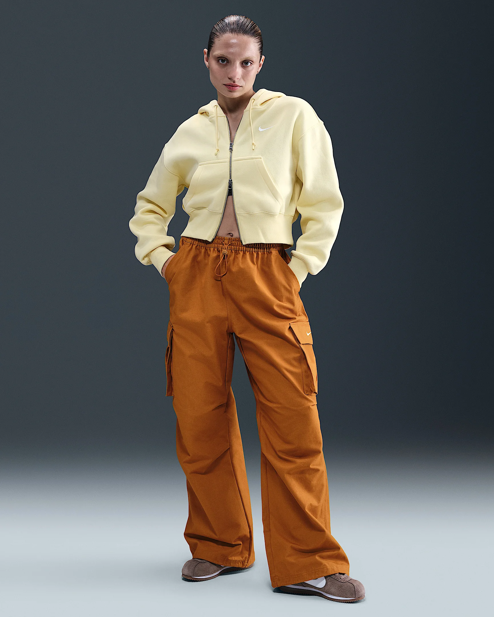 Nike Sportswear Women's Mid-Rise Oversized Woven Cargo Pants - 1