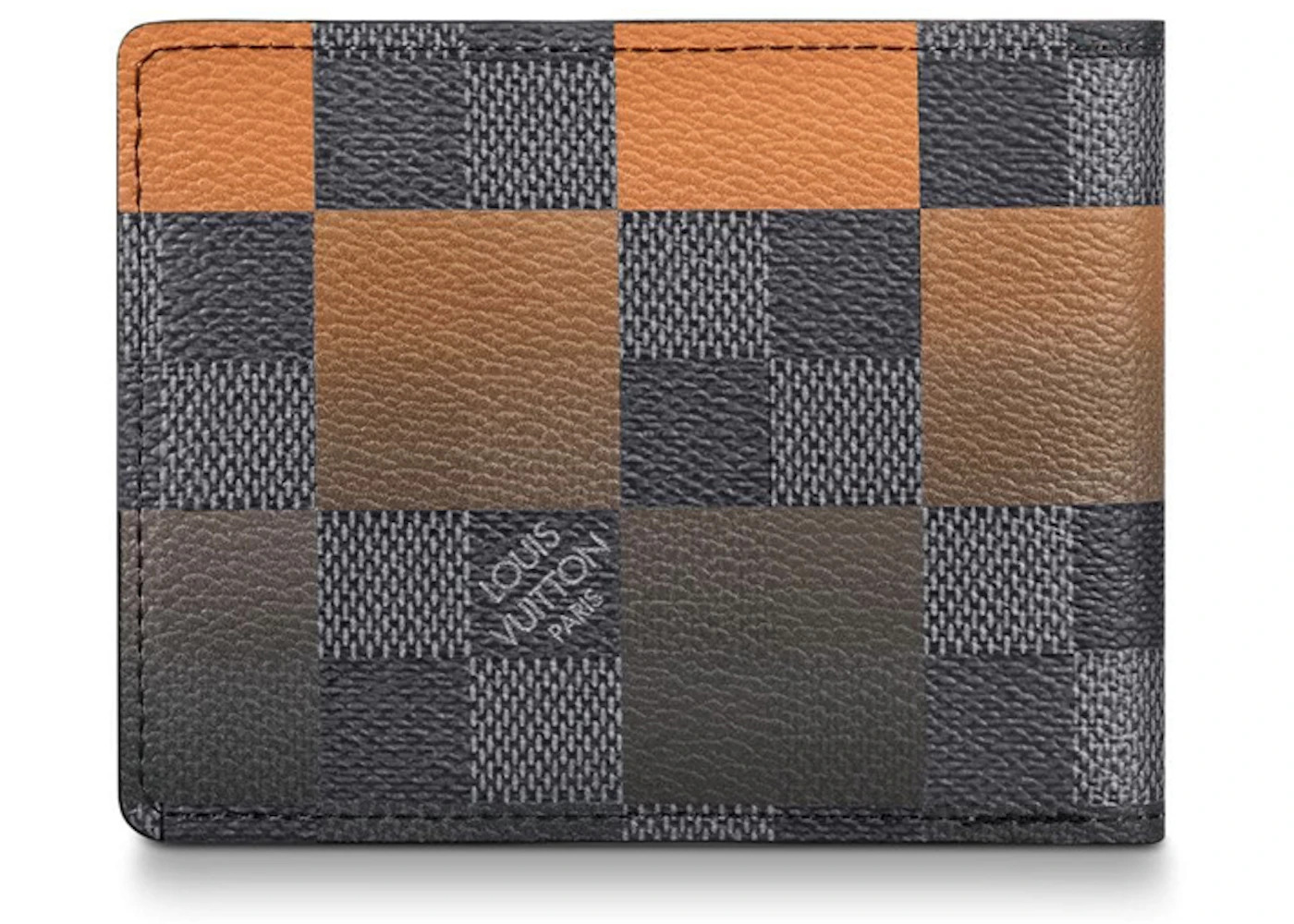 Louis Vuitton Multiple Wallet Damier Graphite Giant (3 Card Slot) Orange - 2