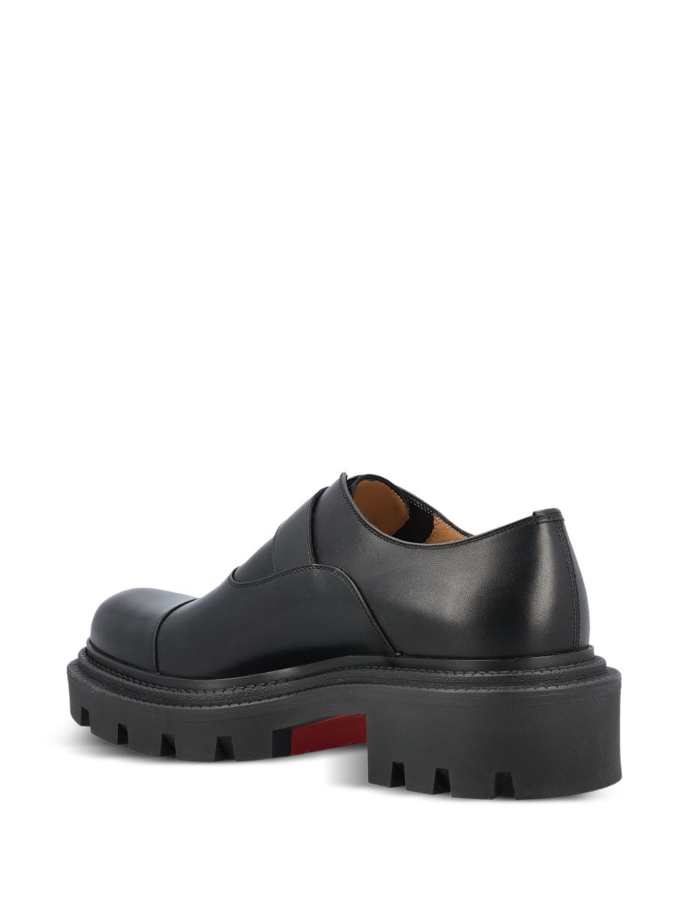 buckle-fastening leather shoes - 4