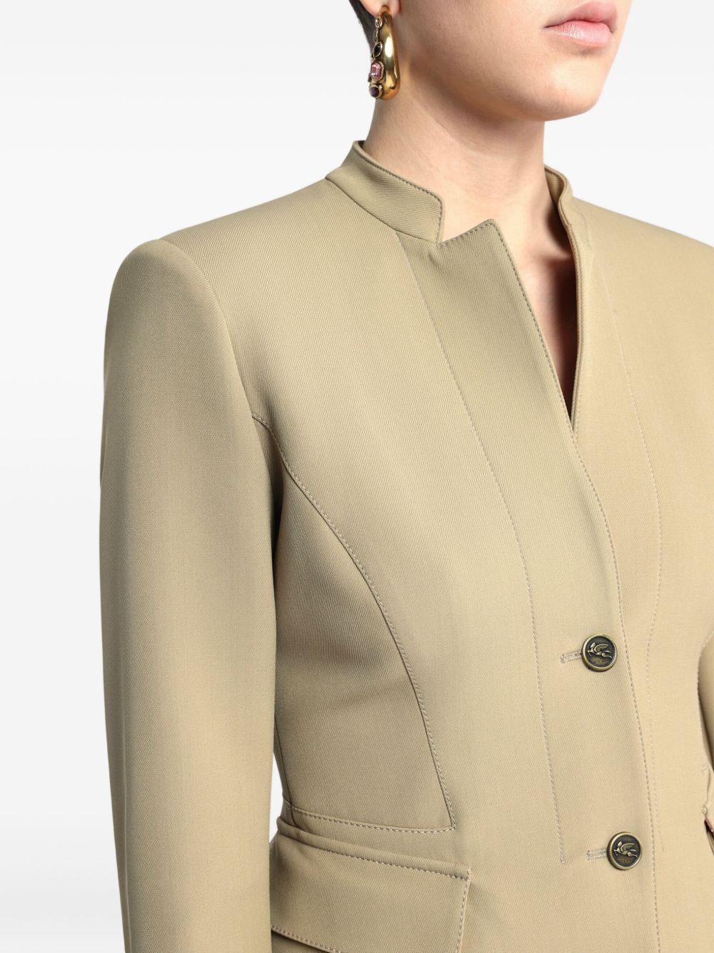 single-breasted blazer - 4