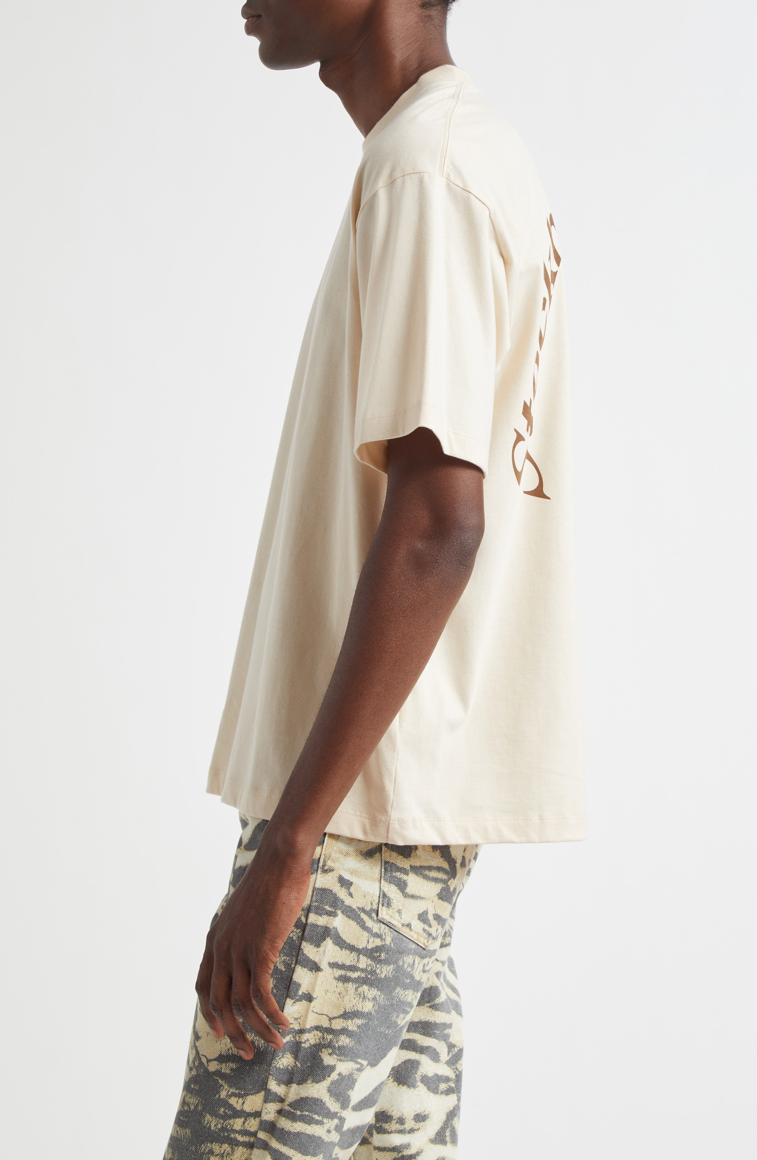 STOCKHOLM SURFBOARD CLUB Back Logo Organic Cotton Graphic T-Shirt in Cream at Nordstrom - 3