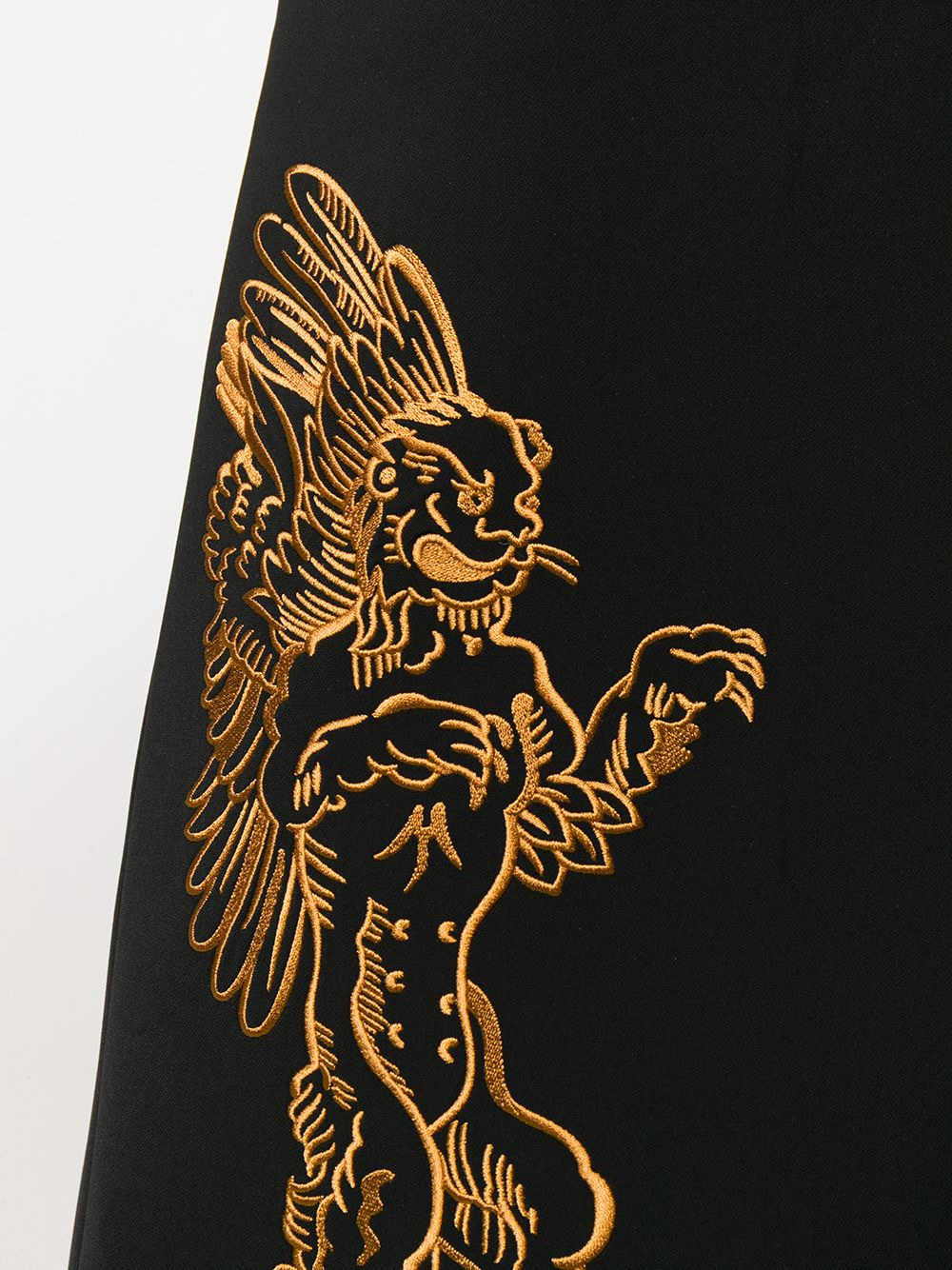 Mythological creatures crepe dress - 5