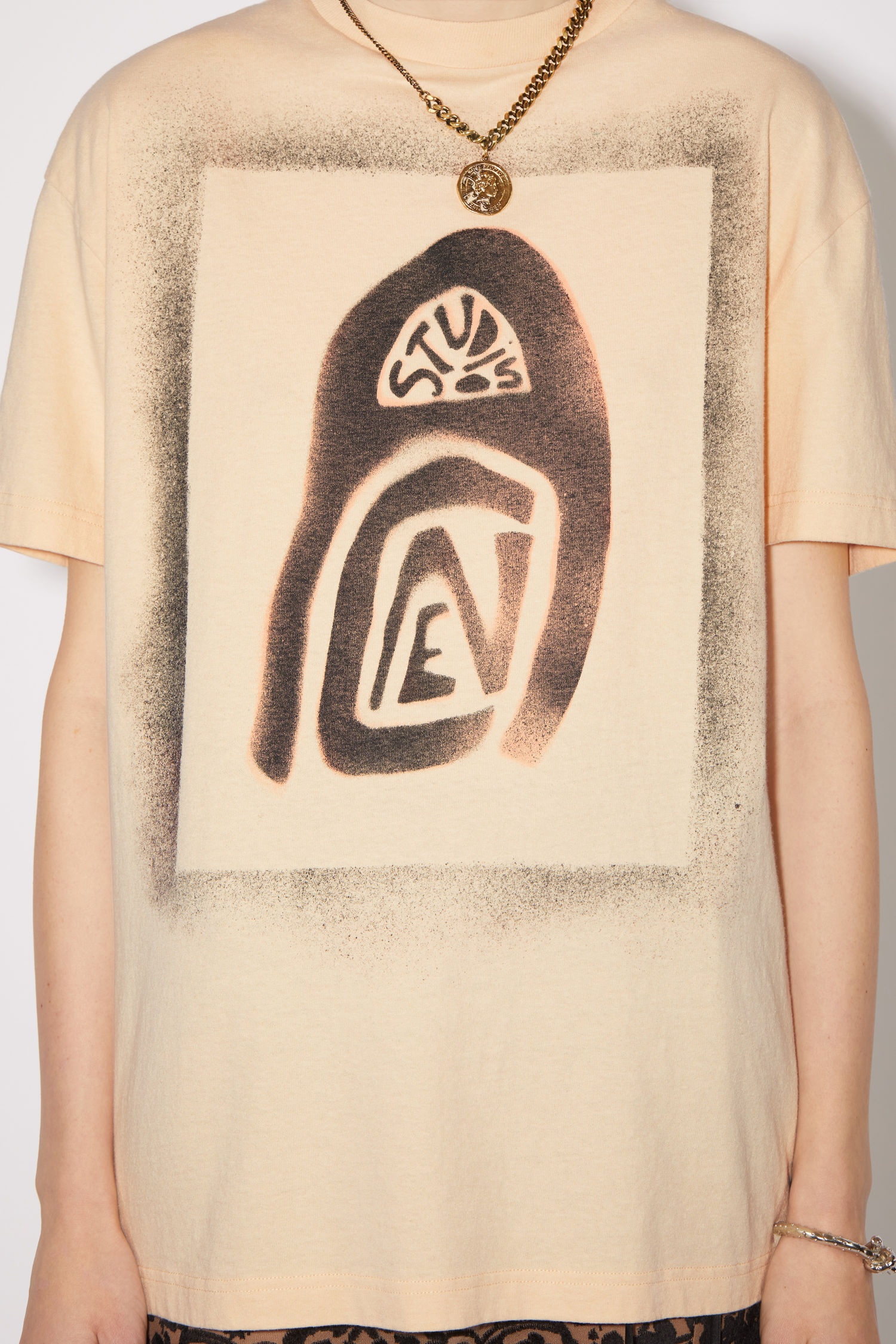 Crew neck t-shirt - Oat beige - 5