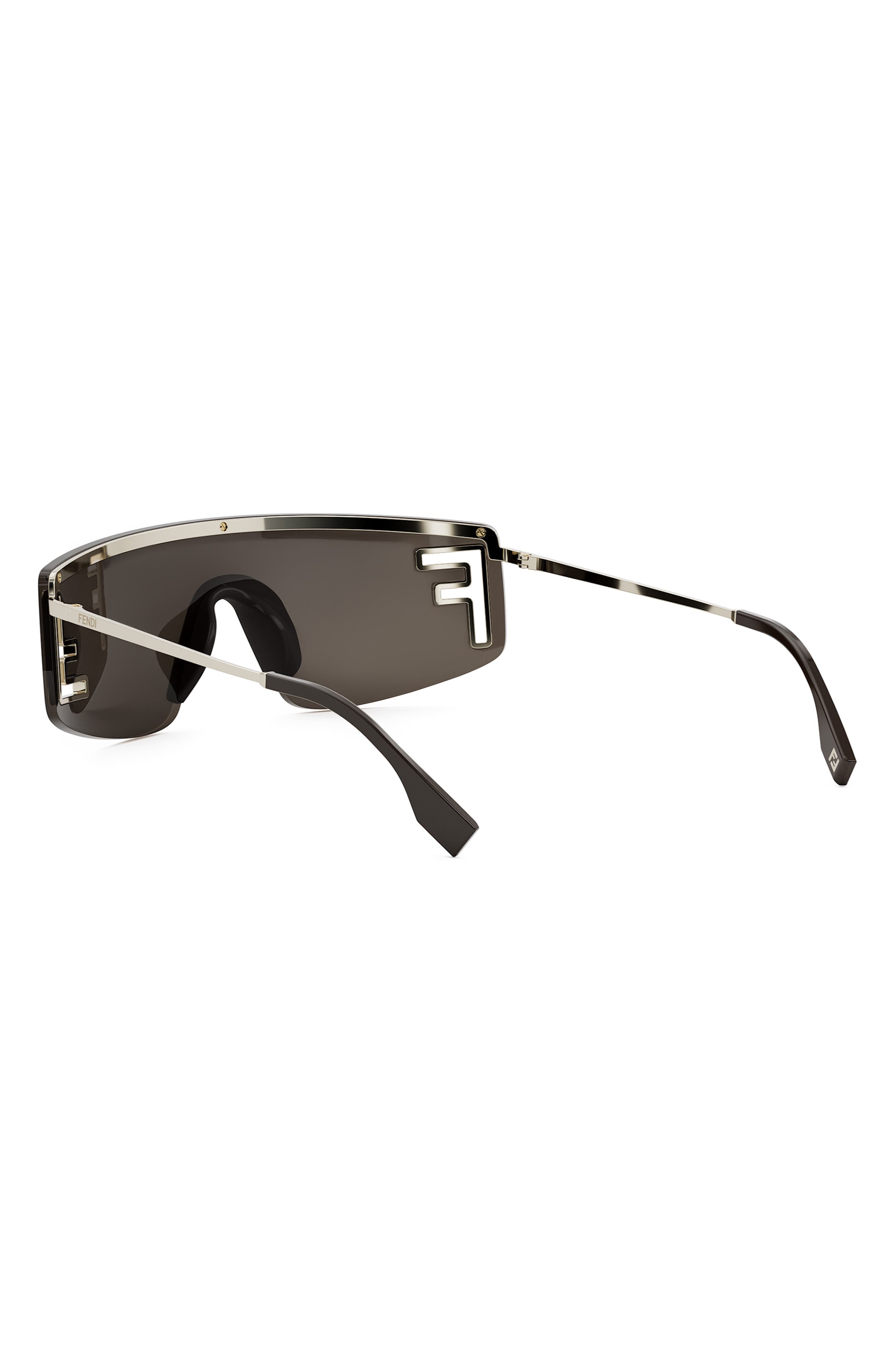 Fendi Sport Rectangular Sunglasses in Gold /Brown Mirror at Nordstrom - 7