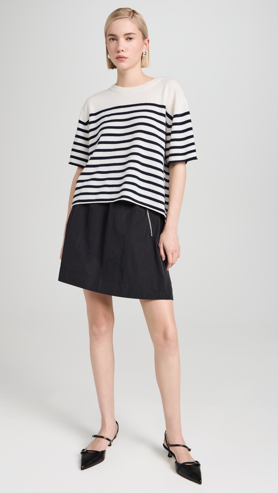 Cila Stripes Cashmere T-Shirt - 7