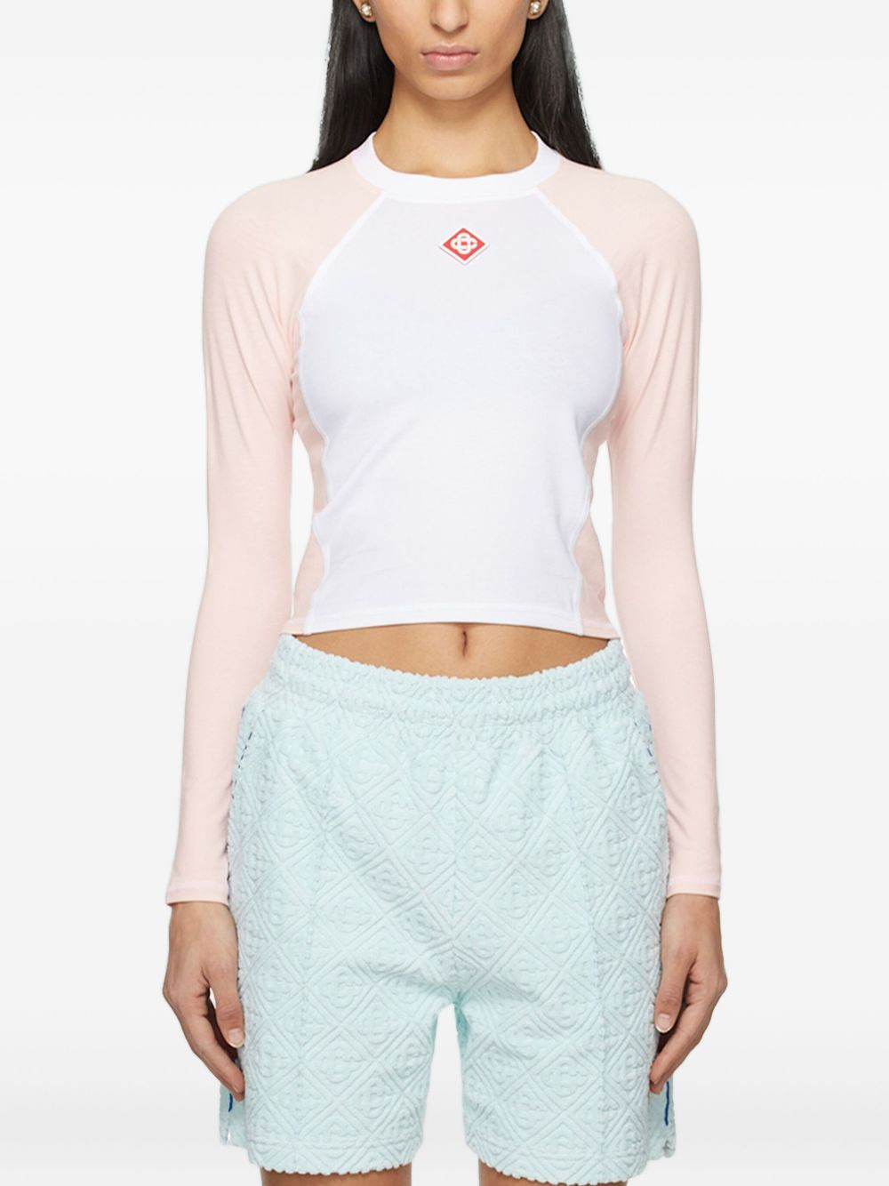 logo-patch raglan-sleeve top - 3
